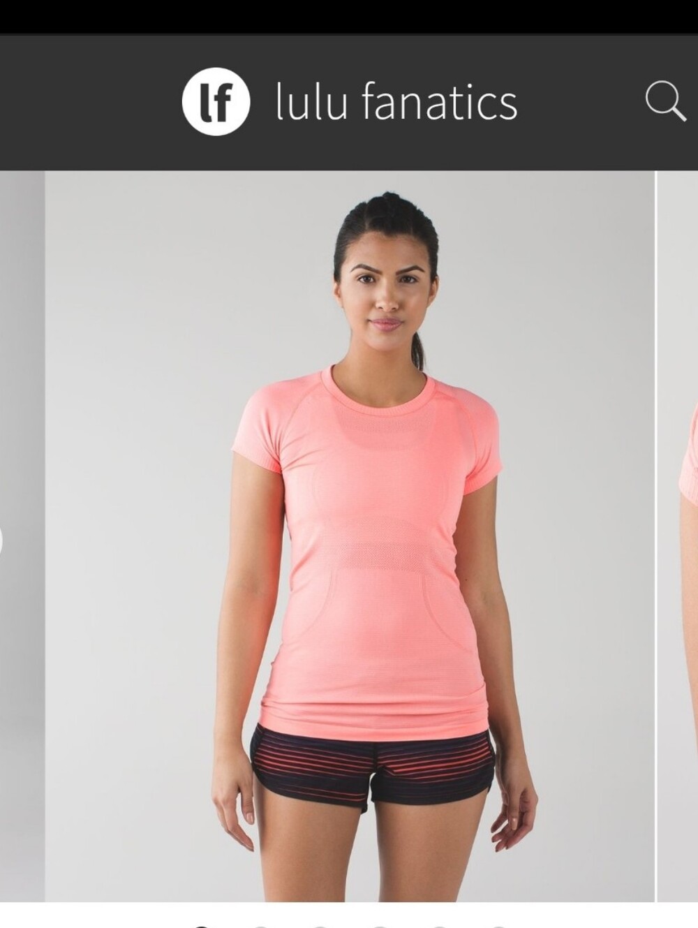 lululemon athletica Women’s Short Sleeve Tee - Coral